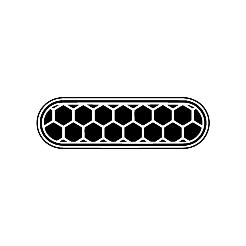 Geometric Hexagon Outline, Minimalist - Abstract vector