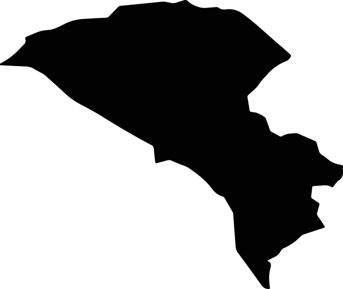 Santa Ana Maya Mexico silhouette map vector