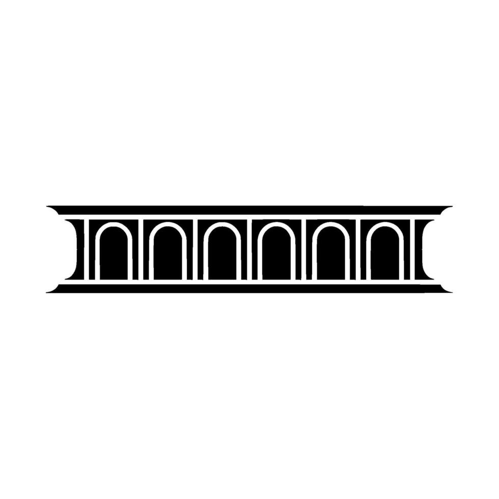 Art Deco Archway Silhouette, Minimalist, Minimalism vector