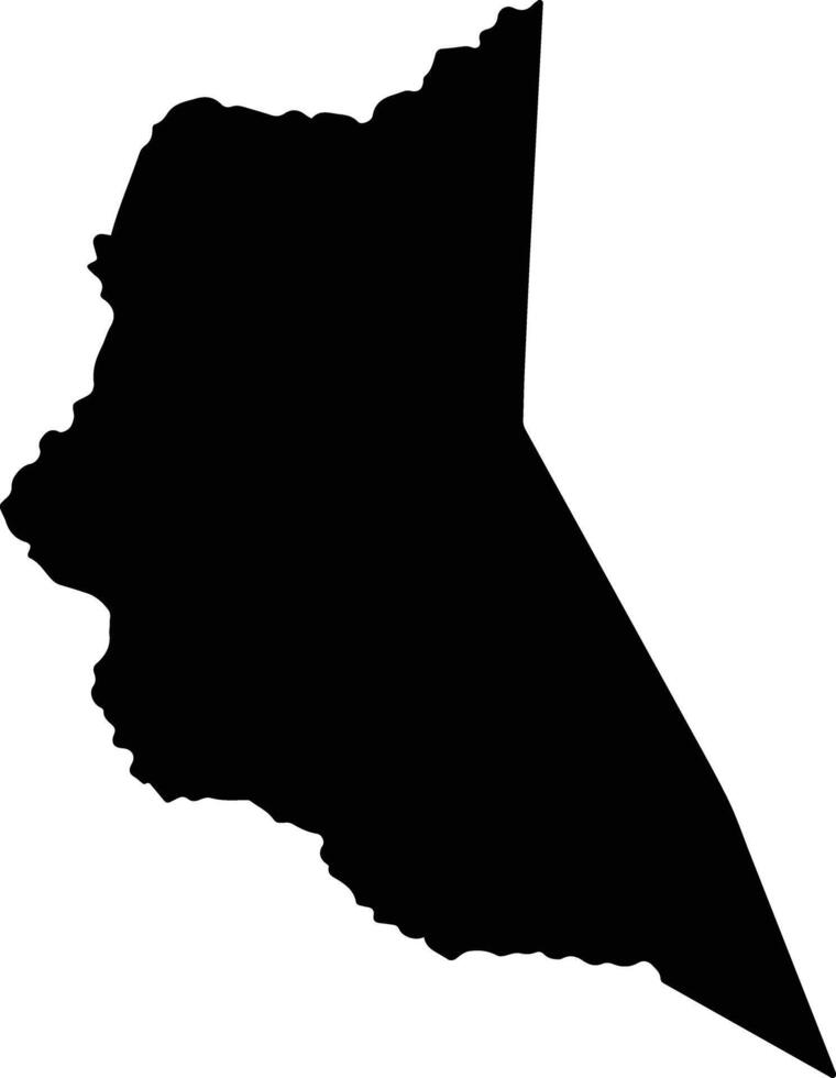 Santa Ana Venezuela silhouette map vector