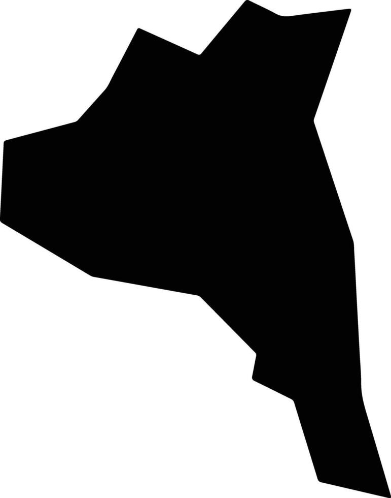 Santa Apolonia Teacalco Mexico silhouette map vector