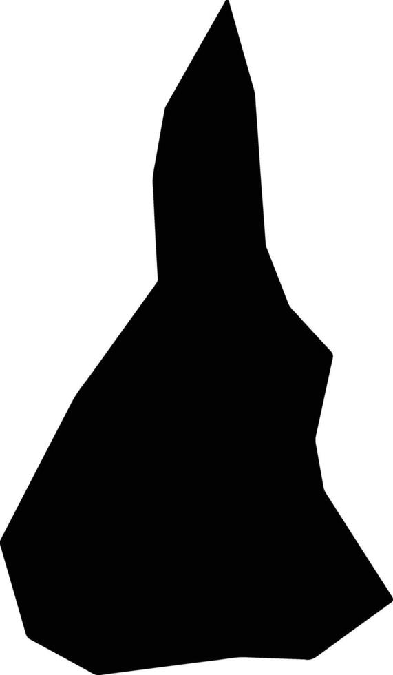 Santa Apolonia Guatemala silhouette map vector