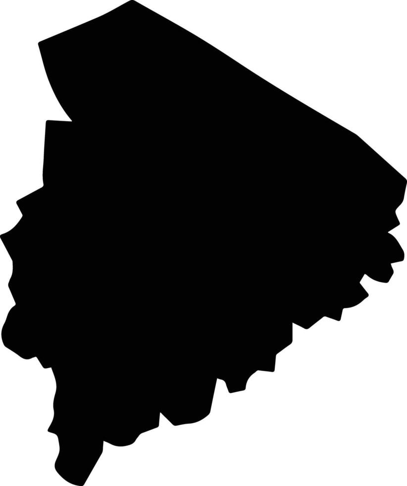 Santa Catarina Loxicha Mexico silhouette map vector