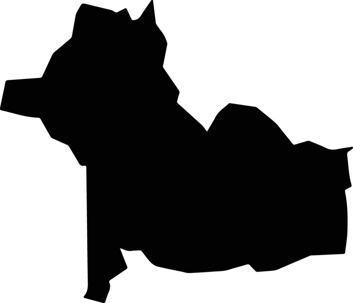 Santa Catarina Zapoquila Mexico silhouette map vector