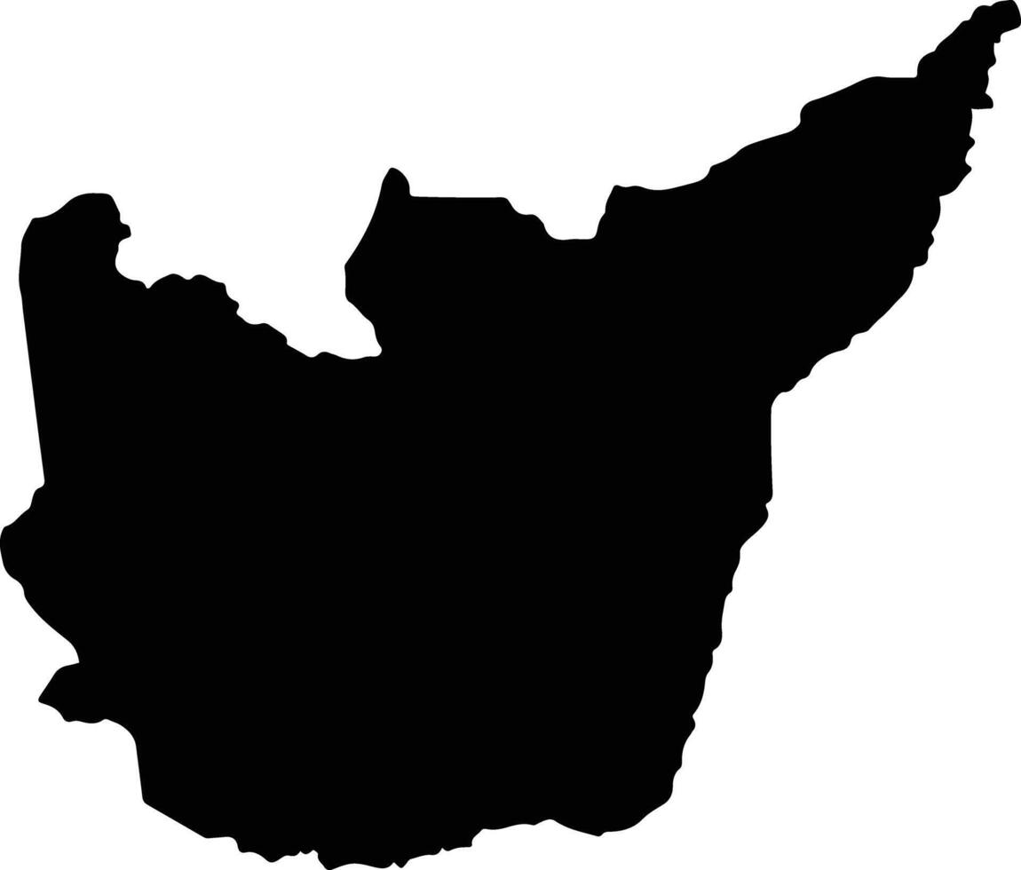 Santa Clara Ecuador silhouette map vector