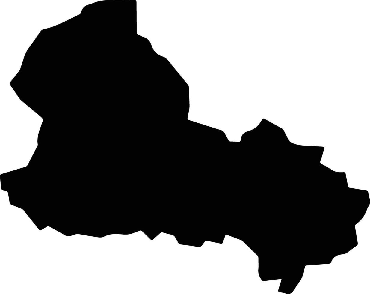 Santa Clara de Olimar Uruguay silhouette map vector