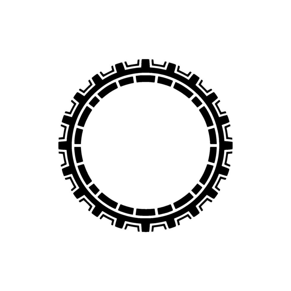 Geometric Circle Frame, Minimalist, Modern Emblem, Pattern vector