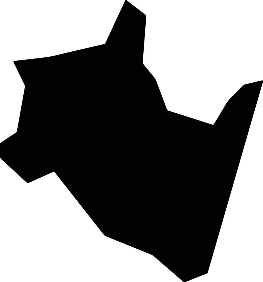Santa Cruz de Bravo Mexico silhouette map vector