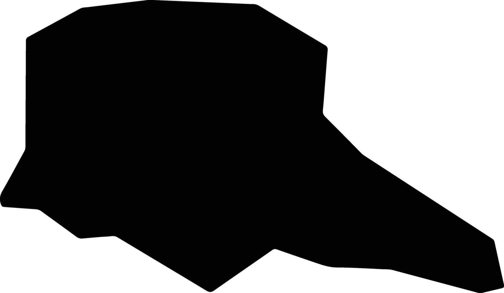 Santa Cruz do Capibaribe Brazil silhouette map vector
