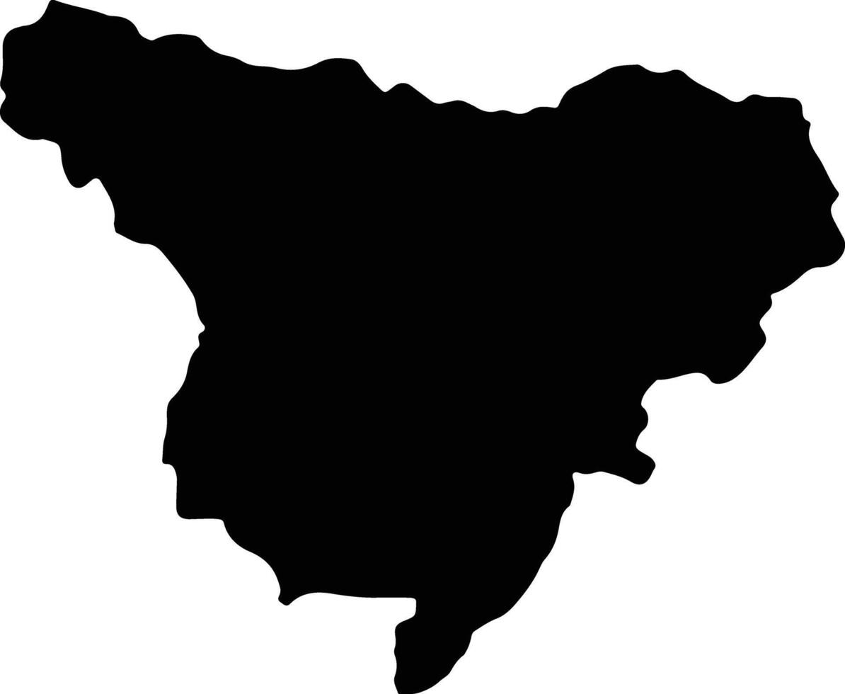 Santa Cruz del Seybo Dominican Republic silhouette map vector