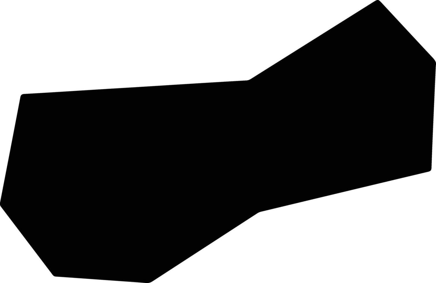 Santa Cruz La Laguna Guatemala silhouette map vector