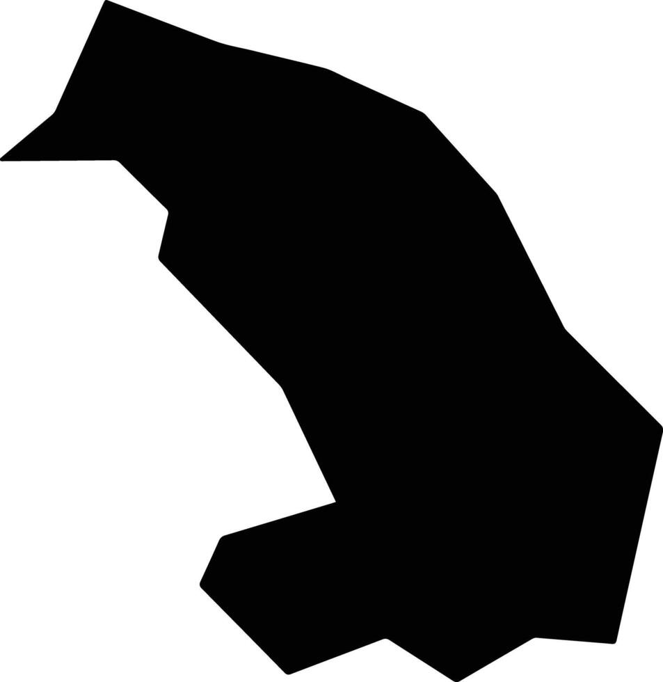 Santa Cruz Naranjo Guatemala silhouette map vector