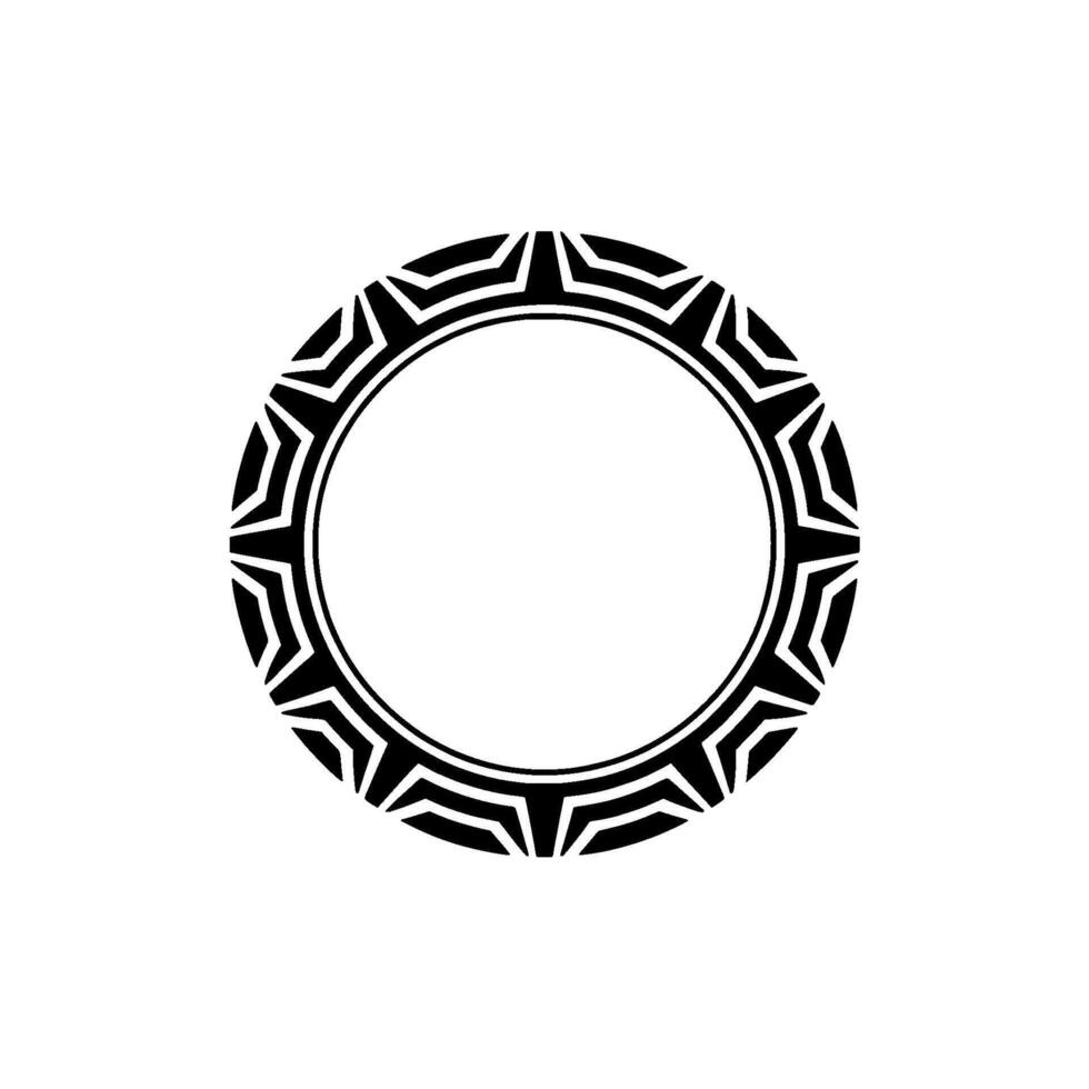 Tribal Ring Frame, Geometric, Minimalist vector