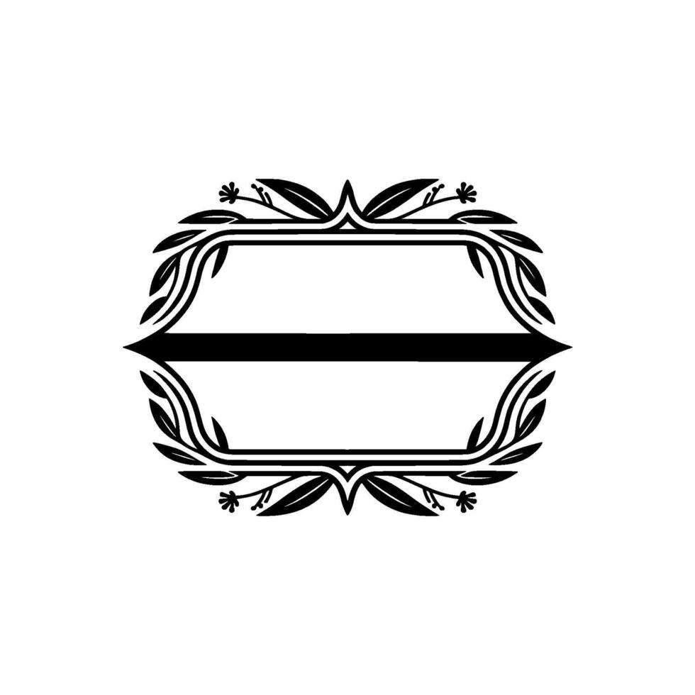 Elegant Vintage Frame, Decorative Border, Classic - Leaf vector