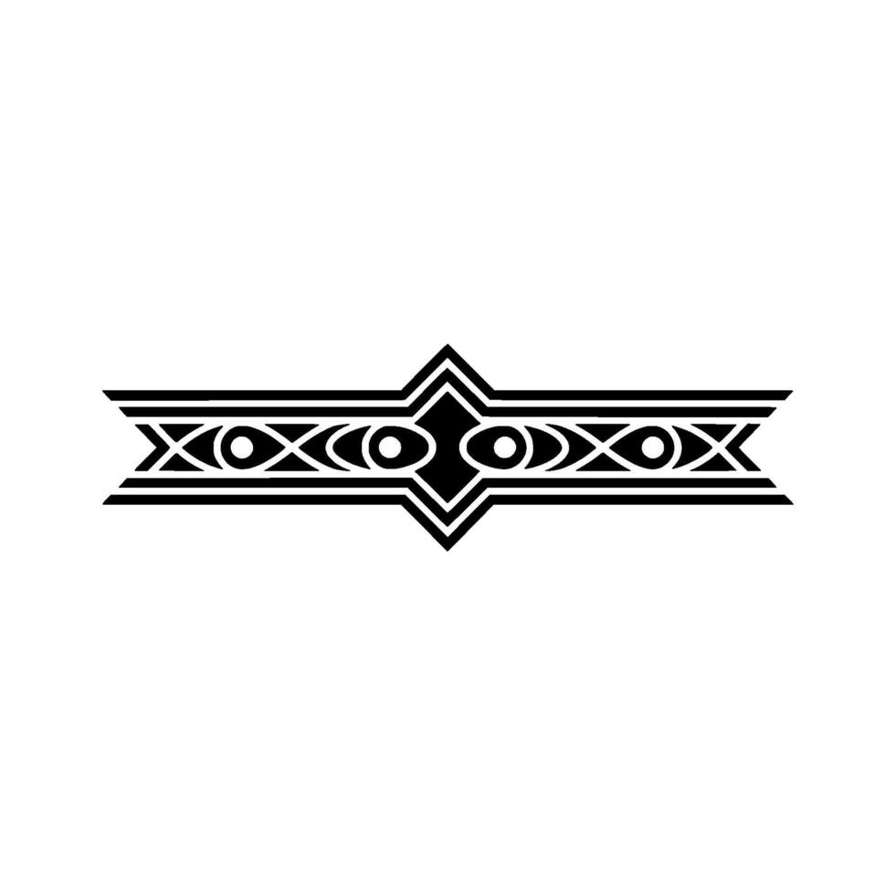 Art Deco Border Ornament, Geometric, Vintage Style vector