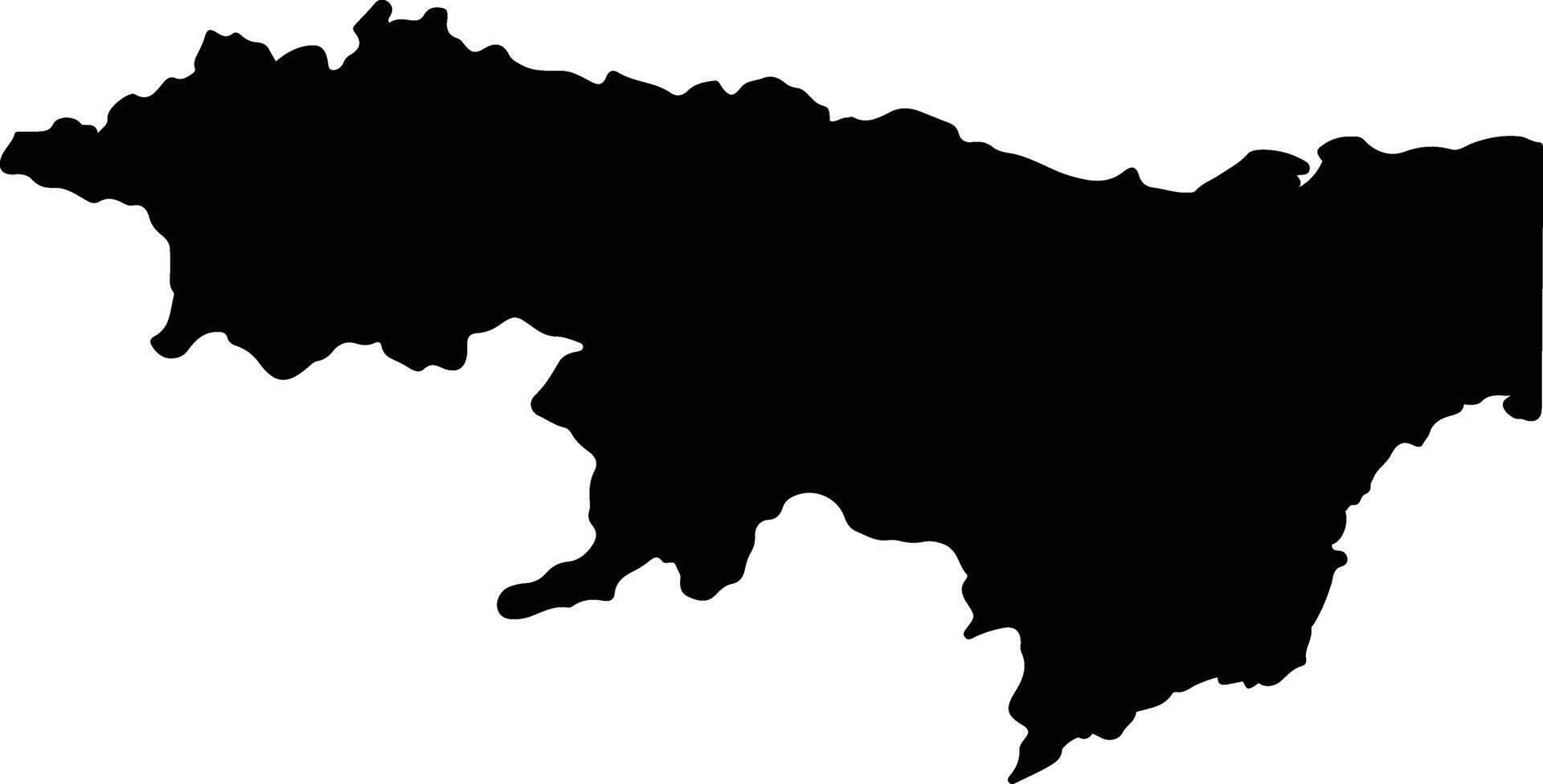 Santa Isabel Panama silhouette map vector