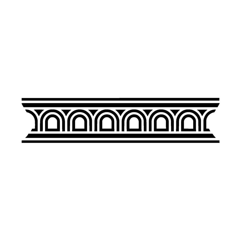Art Deco Banding Ornament, Geometric Elegance vector