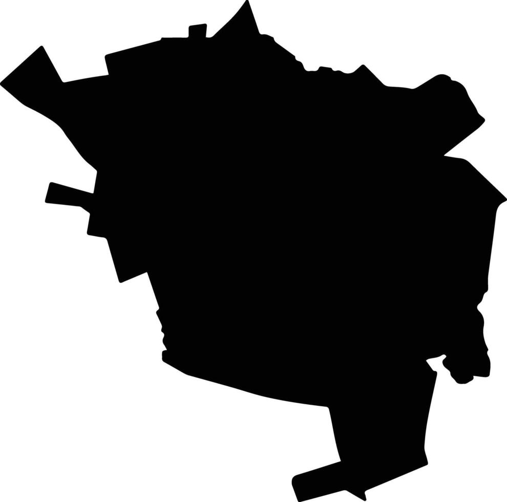 Santa Isabel Mexico silhouette map vector