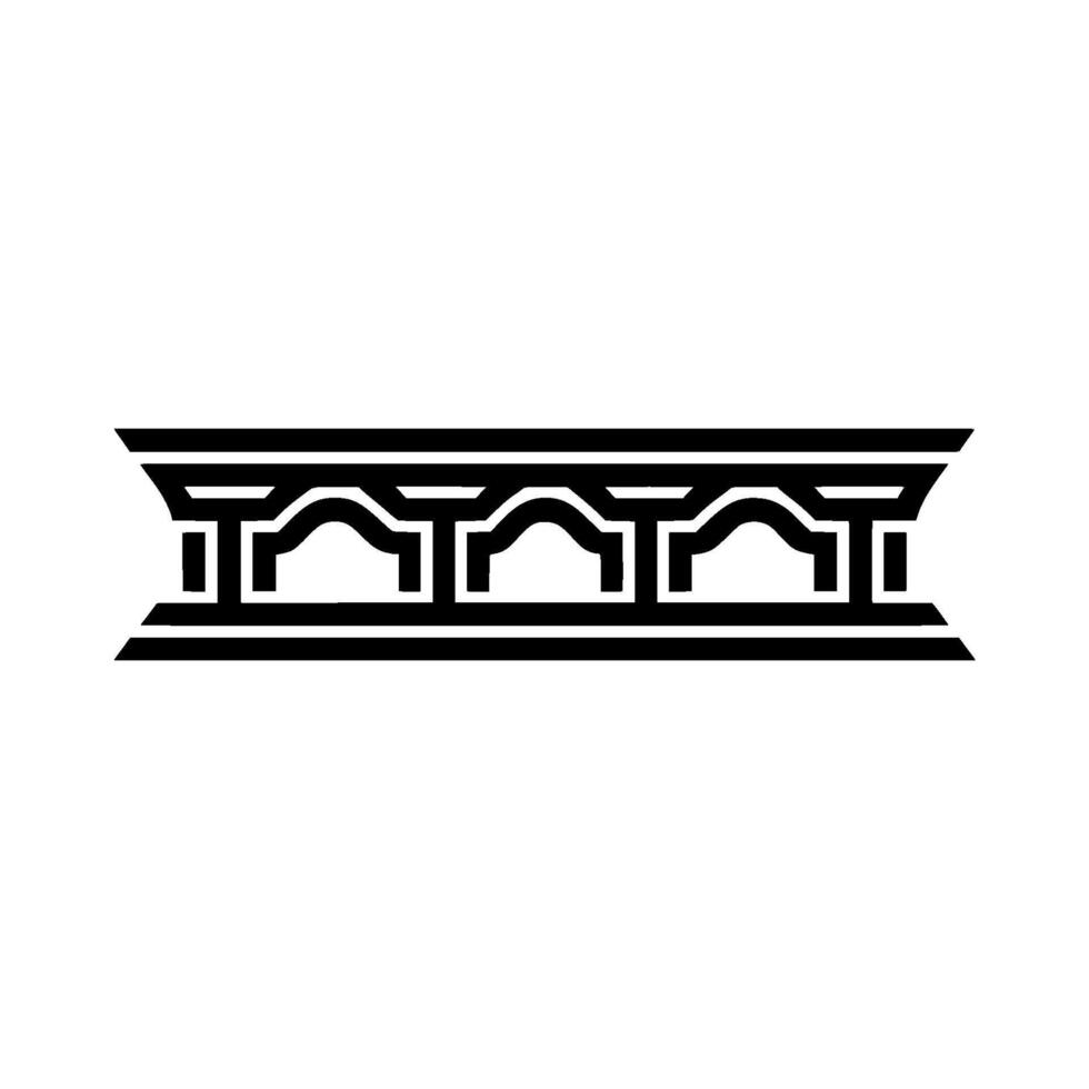 Geometric Archway, Minimalist, Architectural Motif, Lineart vector