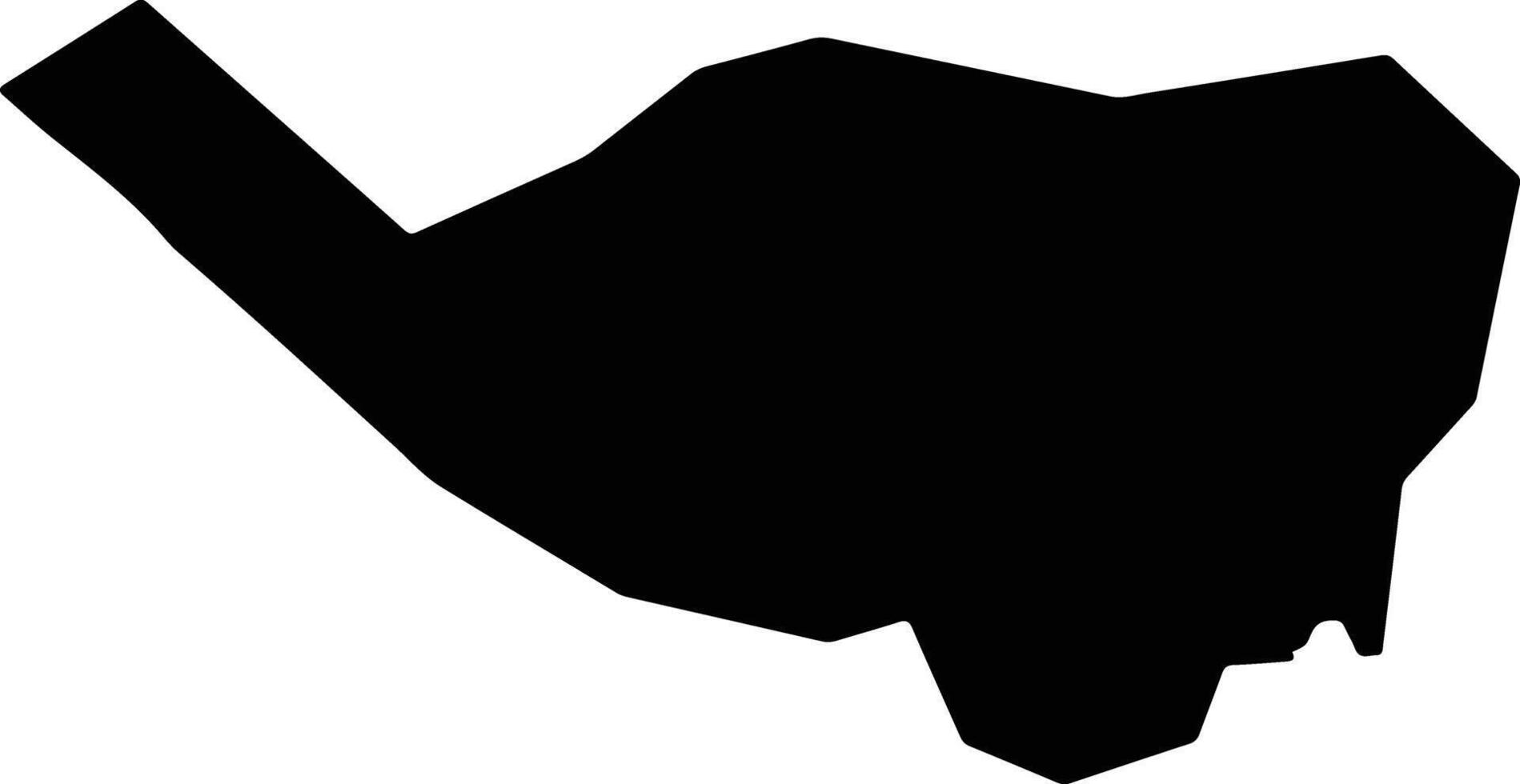 Santa Luzia do Itanhy Brazil silhouette map vector