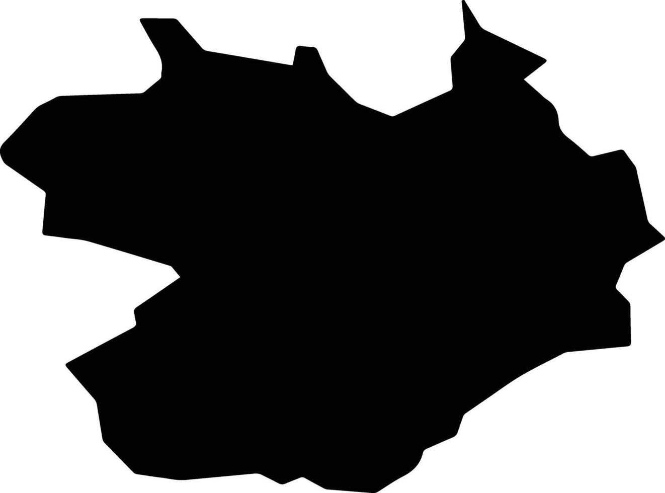 Santa Maria Brazil silhouette map vector
