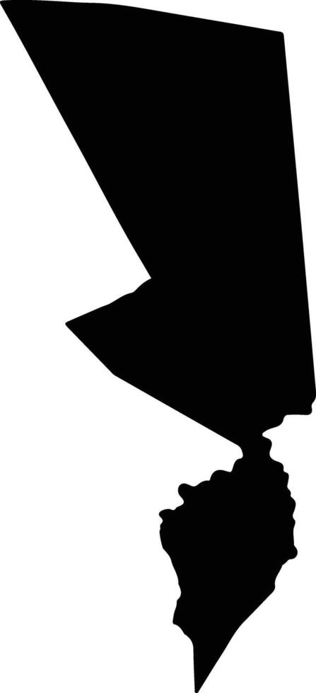 Santa Maria del Real Honduras silhouette map vector