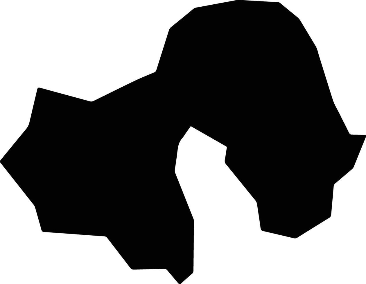 Santa Maria de Itabira Brazil silhouette map vector