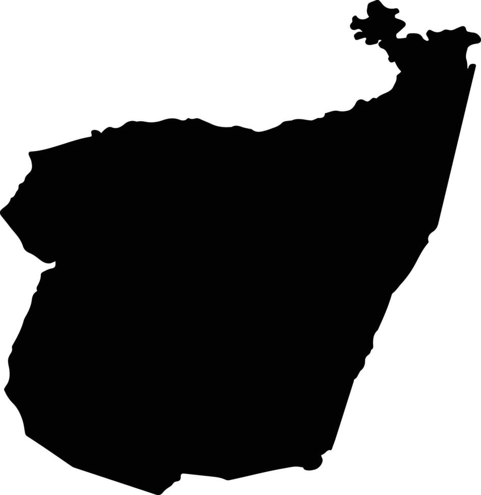 Santa Maria Paraguay silhouette map vector