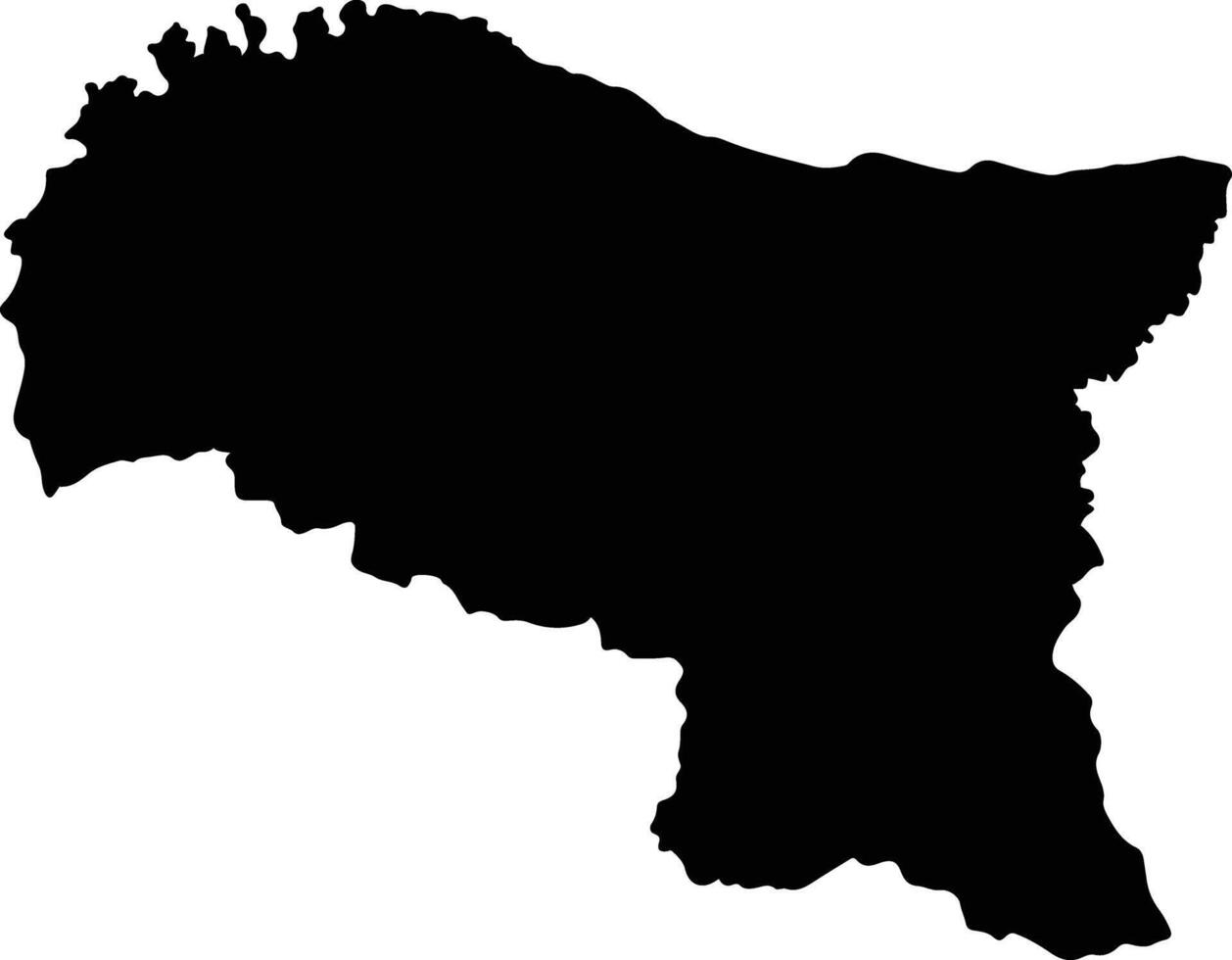 Santa Marta Colombia silhouette map vector