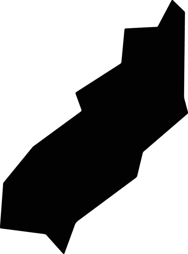 Santa Rita El Salvador silhouette map vector