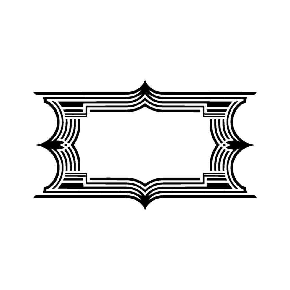 Art Deco Frame, Geometric Ornament, Elegant Border, Vintage - Composition - Art deco vector