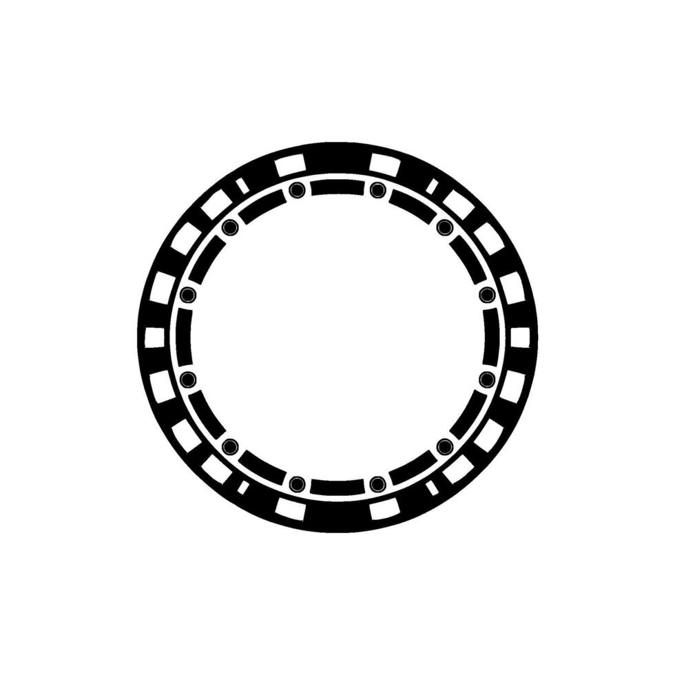 Geometric Cybernetic Circle, Minimalist vector