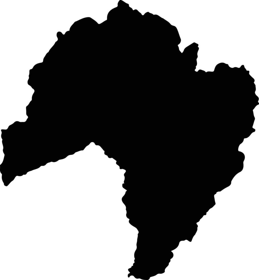 Santa Rosa Colombia silhouette map vector