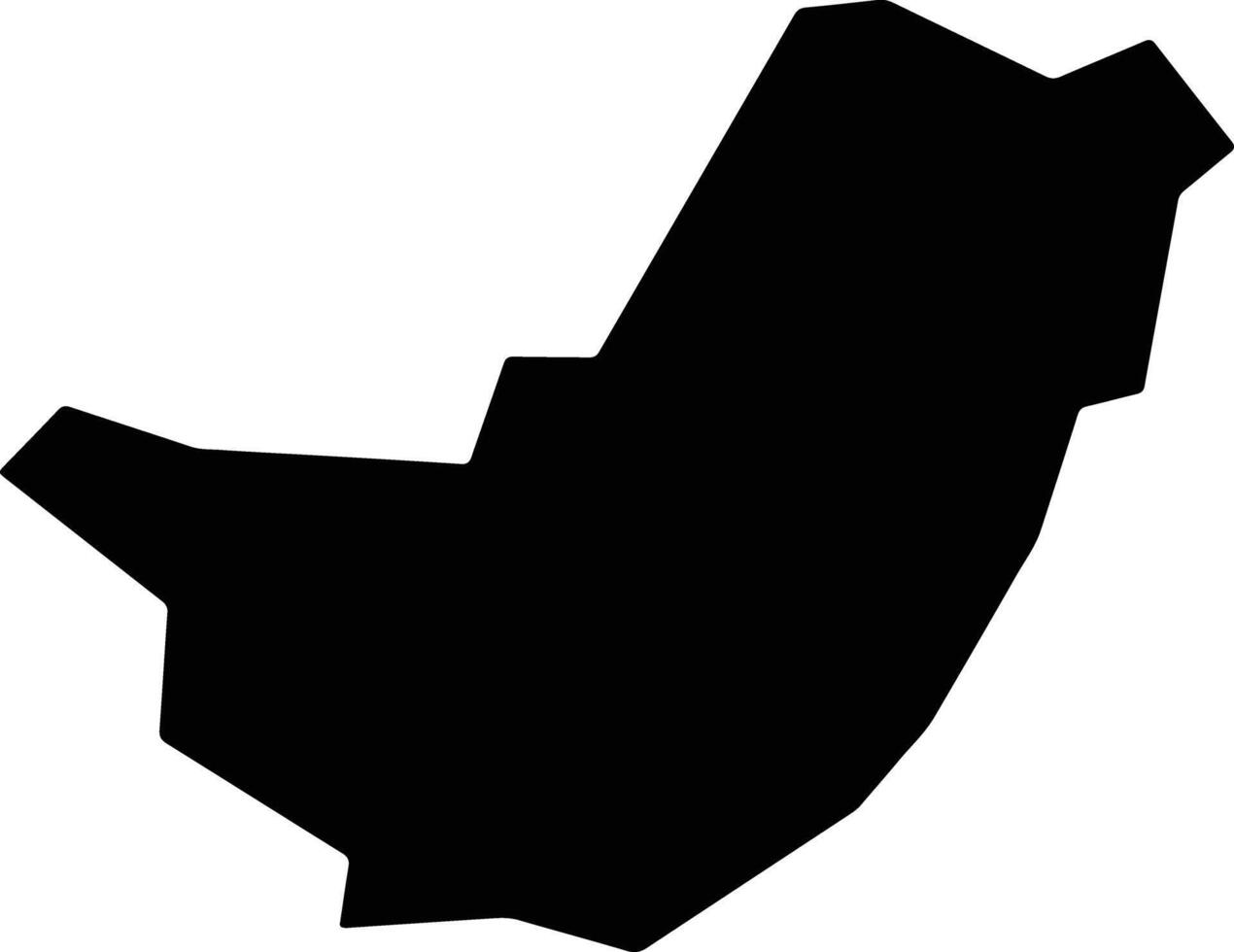 Santa Rosa da Serra Brazil silhouette map vector