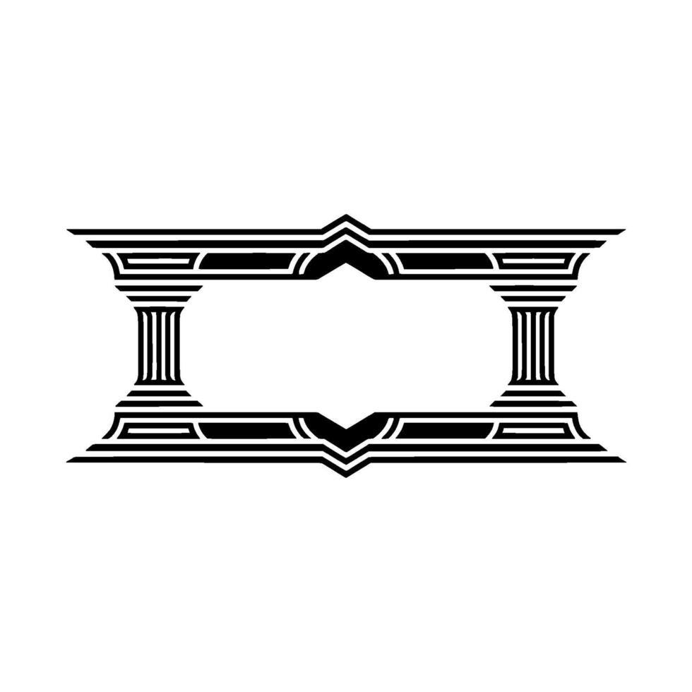 Art Deco Frame, Geometric Ornamentation, Elegant - Art deco vector