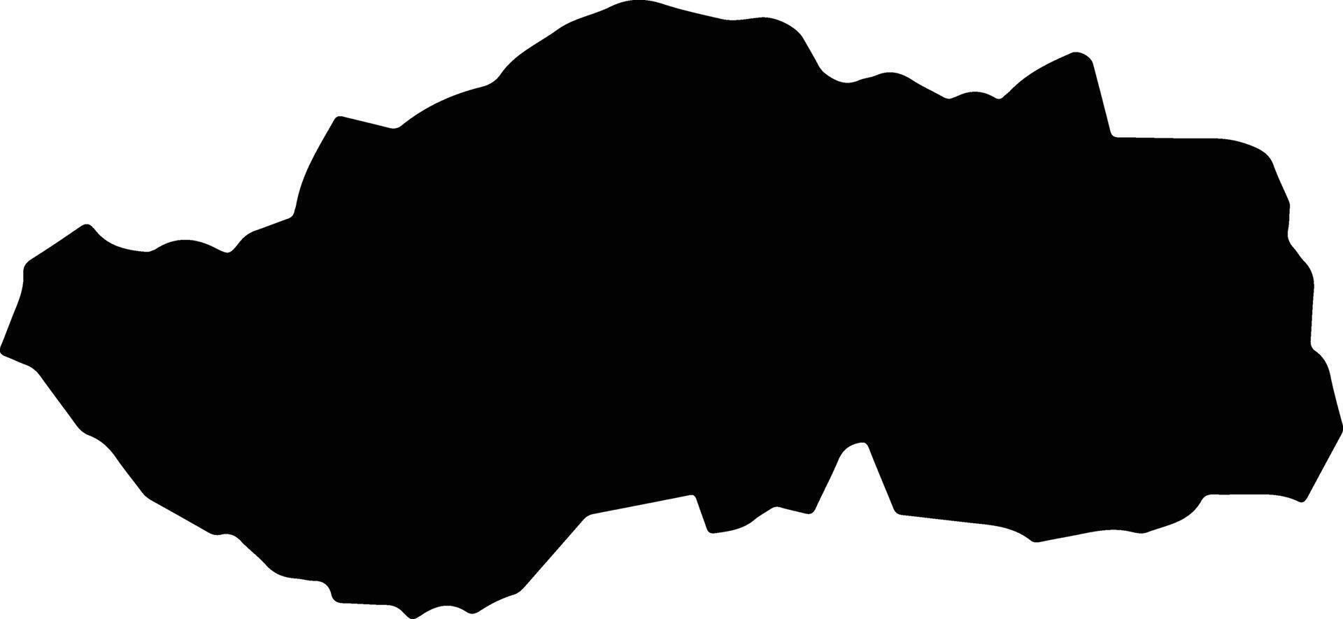 Santa Rita do Tocantins Brazil silhouette map vector