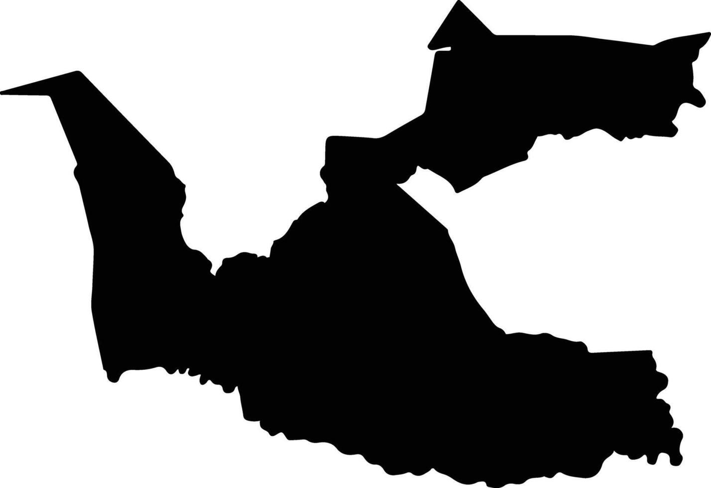 Santa Rosa de Copan Honduras silhouette map vector