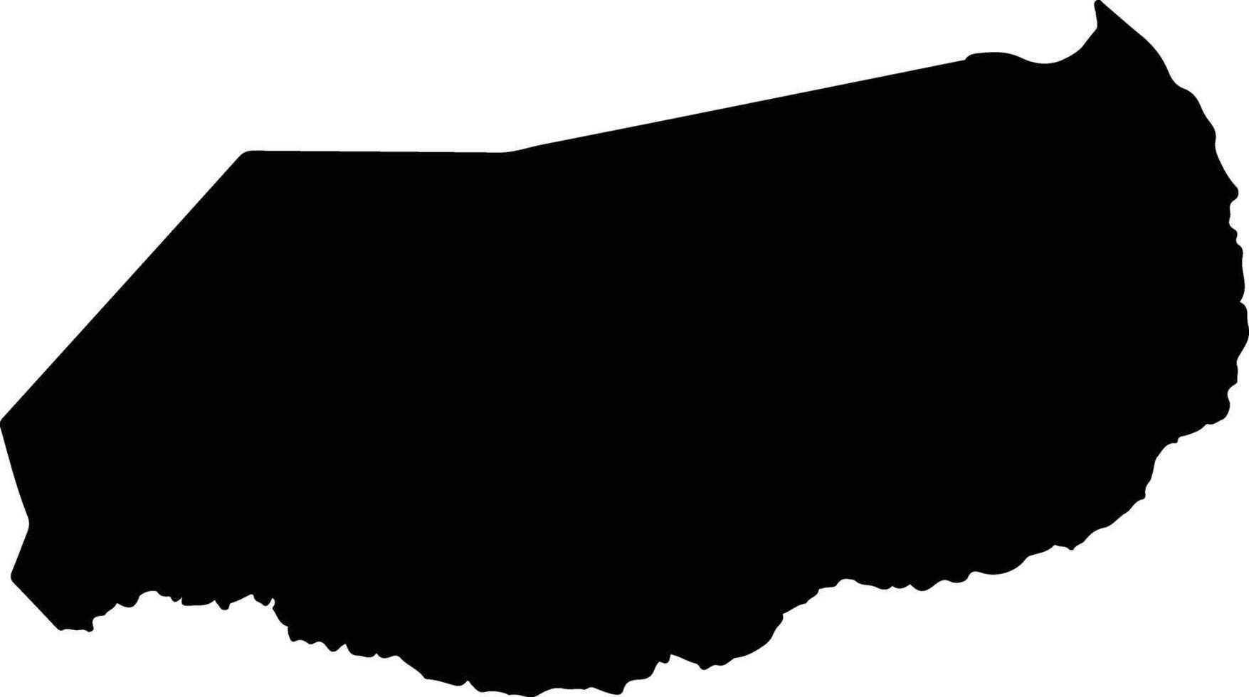 Santa Rosa Del Aguaray Paraguay silhouette map vector