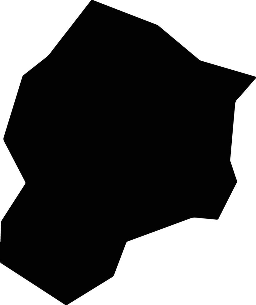 Santa Rosa de Viterbo Brazil silhouette map vector