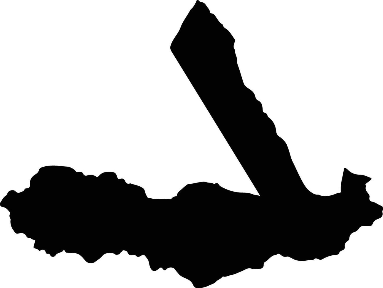 Santa Rosa Del Mbutuy Paraguay silhouette map vector