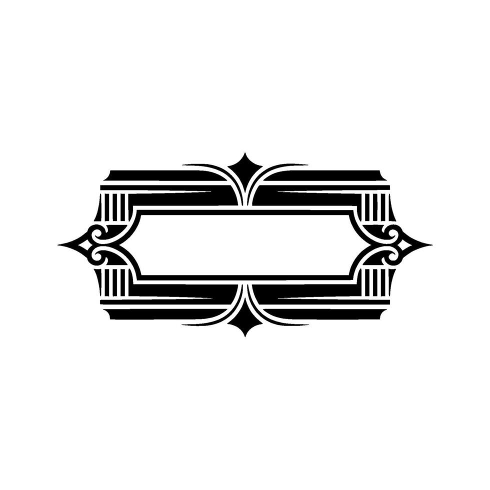 Art Deco Frame, Elegant Ornament, Vintage - Decorative - Art deco vector
