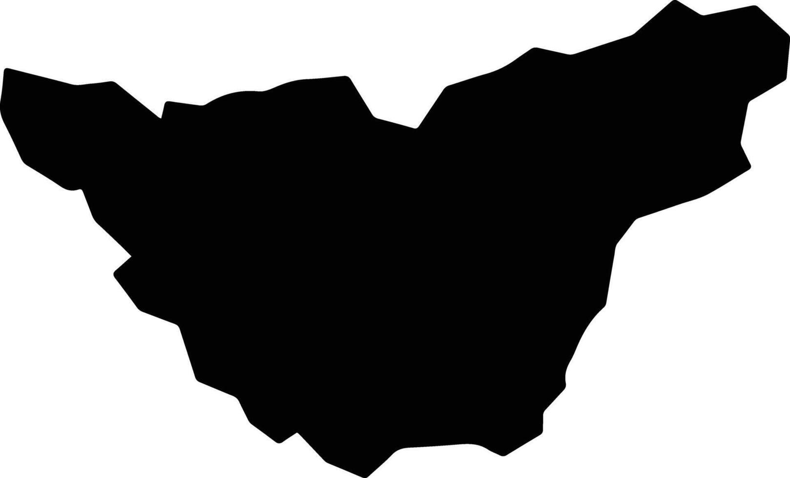 Santa Rosa do Tocantins Brazil silhouette map vector