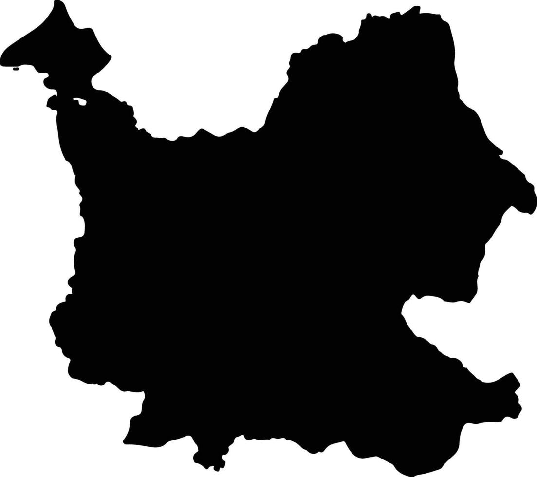 Santa Rosa Ecuador silhouette map vector