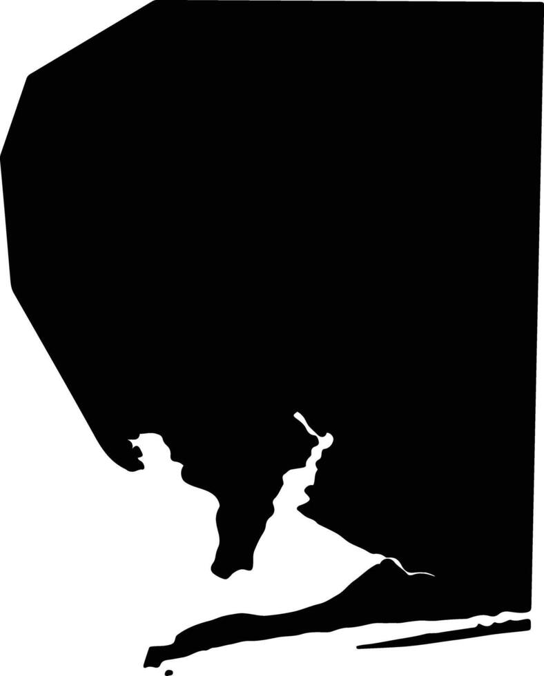 Santa Rosa United States silhouette map vector
