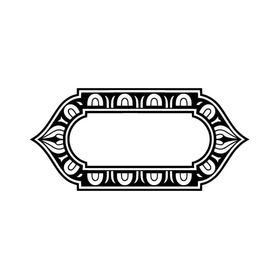 Art Deco Frame, Elegant Ornamentation, Vintage, Border - Art deco vector
