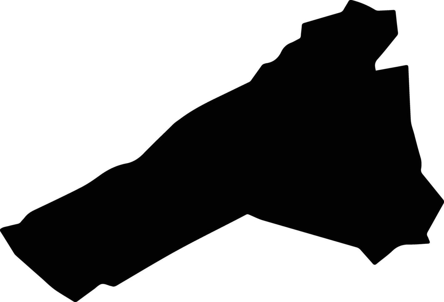 Santaluz Brazil silhouette map vector