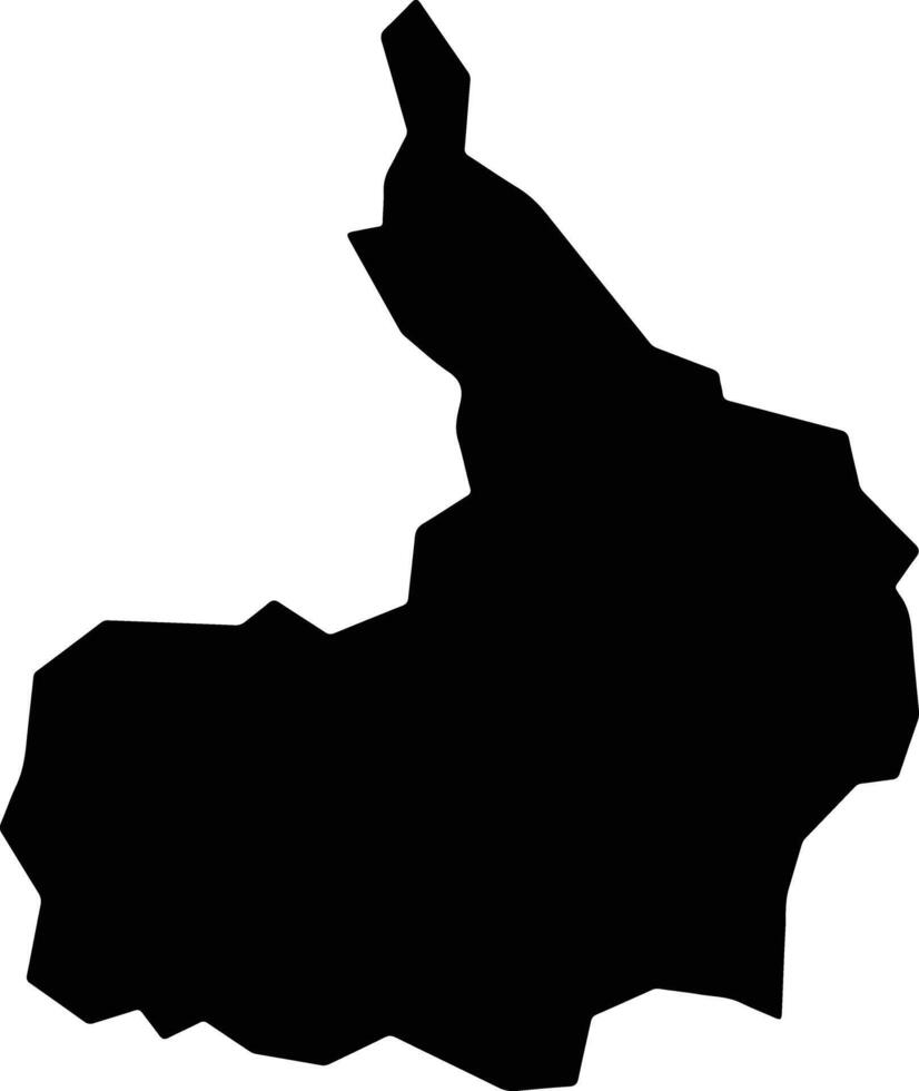 Santana da Boa Vista Brazil silhouette map vector