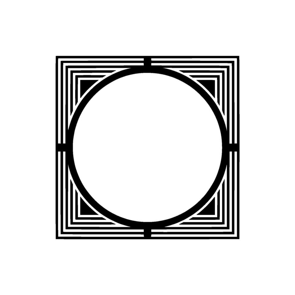 Geometric Frame, Minimalist Composition, Subtle Depth vector