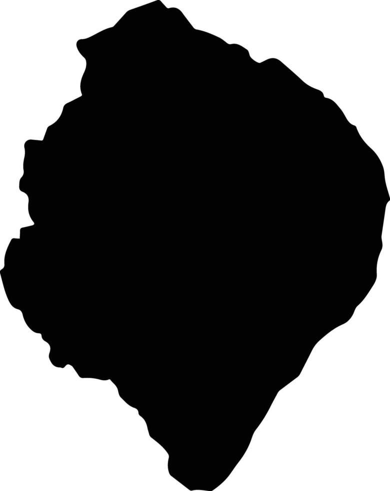 Santana Colombia silhouette map vector