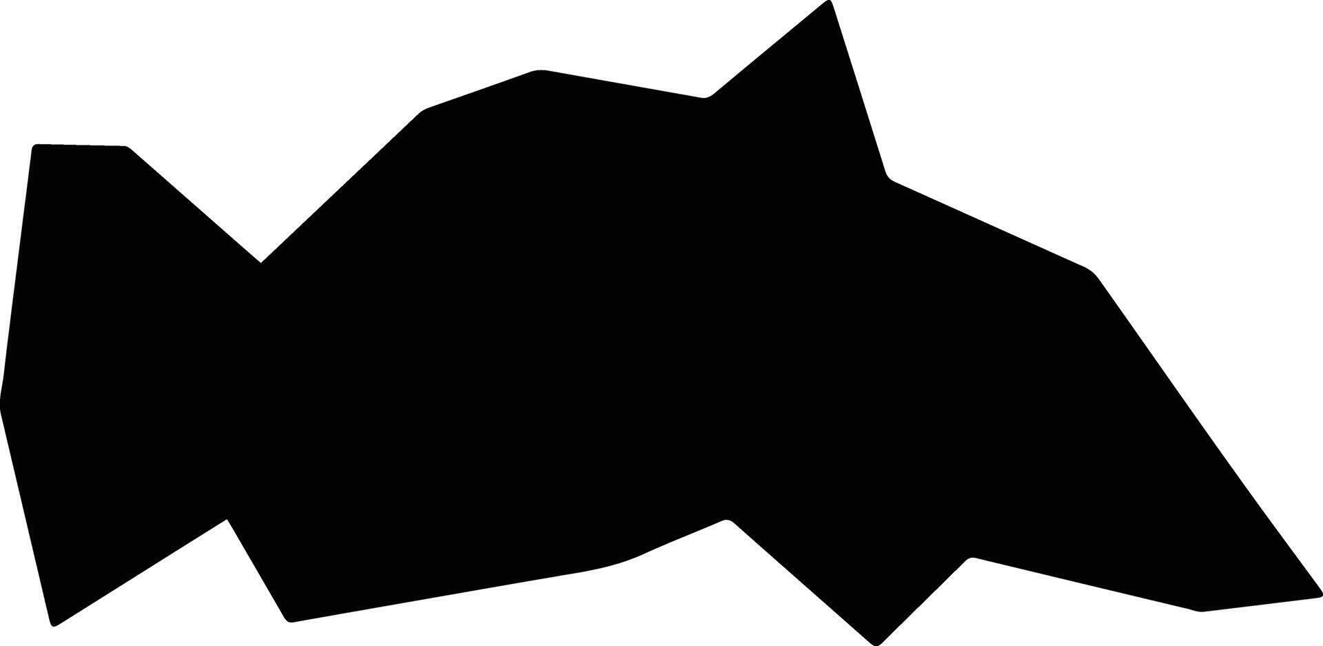 Santana da Vargem Brazil silhouette map vector
